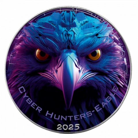 EAGLE - CYBER HUNTERS 1 OZ 1 DOLLAR UNITED STATES OF AMERICA SILVER COIN 2025