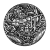POSEIDON ANCIENT GREEK GOD OF THE SEA 2 OZ SILVER 11,5 OZ COPPER 10000 FRANCS SILVER COIN TCHAD 2025