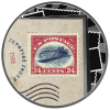 INVERTED JENNY - THE MOST WORLD PRECIOUS STAMPS 17,5 g. 500 FRANCS SILVER COIN CAMEROON 2025