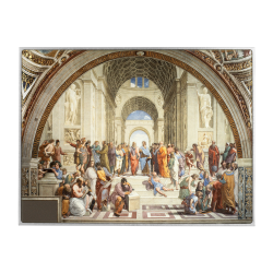 THE SCHOOL OF ATHENS RAFFAELLO SANZIO 2.5 OZ 999 Ag, 750 g 999 Zn, 120 g 999 Cu 10000 CFA FRANCS REPUBLIC OF CHAD 2024