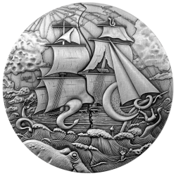 ATLANTIS LOST CIVILIZATION 5 OZ 10 DOLLARS SILVER COIN SAMOA 2025