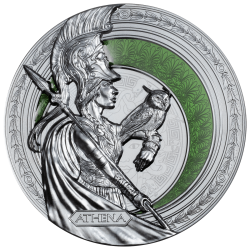 ATHENA GREEK GODDESS 1 OZ 2 DOLLARS SILVER COIN NIUE 2025