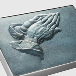 MODLĄCE SIĘ RĘCE ALBRECHT DURER 2,5 OZ 999 Ag, 750 g 999 Zn, 120 g 999 Cu 10000 FRANKÓW CFA REPUBLIKA CZADU 2024
