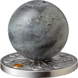 MOON SOLAR SYSTEM 2 OZ 10 CEDIS SILVER COIN GHANA 2025