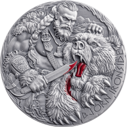 BJÖRN IRONSIDE THE WAY TO VALHALLA 2 OZ 2000 FRANCS SILVER COIN CAMEROON 2025
