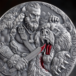 BJÖRN IRONSIDE THE WAY TO VALHALLA 2 OZ 2000 FRANCS SILVER COIN CAMEROON 2025