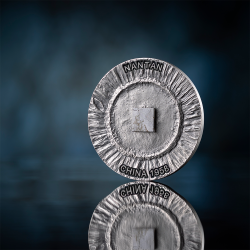 NANTAN GEOGRAFIA METEORYTÓW 50 GRAMM 2000 FRANCS SILVER COIN CAMEROON 2025