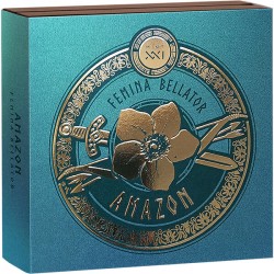 AMAZONKA AMAZON FEMINA BELLATOR SERIA 2 OZ 2000 FRANCS SREBRNA MONETA KAMERUN 2025