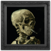 TREASURES OF WORLD PAINTING DARK EDITION VAN GOGH - SKELETON WITH BURNING CIGARETTE 1 OZ 1000 FRANCS CAMEROON 2025