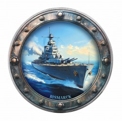 BISMARCK - FAMOUS SHIPS 1 OZ 1 DOLLAR UNITED STATES OF AMERICA SILVER COIN 2025