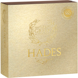 HADES THE GREEK MYTHOLOGY 2 OZ SILVER COIN 2000 FRANCS CAMEROON 2025