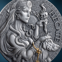 HECATE THE GREEK MYTHOLOGY 2 OZ SILVER COIN 2000 FRANCS CAMEROON 2025