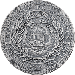IKAR GRECKA MITOLOGIA 1 OZ SILVER COIN 1000 FRANCS CAMEROON 2025