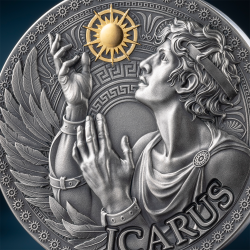 IKAR GRECKA MITOLOGIA 1 OZ SILVER COIN 1000 FRANCS CAMEROON 2025