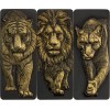 WILDCATS GOLDEN SHADOW 3 x 1 OZ SILVER GOLD AND BLACK RUTHENIUM