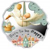 BĄDŹ SZCZĘŚLIWY BORN TO BE HAPPY 16,81 g. 500 FRANCS SILVER COIN CAMEROON 2025