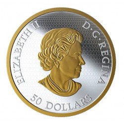 Świąteczny Pociąg Kanada 5 Oz silver 50 Dollars Canada 2020