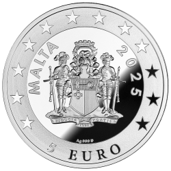 PRAGA - ZEGARY RATUSZOWE 1 OZ 5 EURO SREBRNA MONETA MALTA 2025