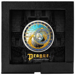 PRAGA - ZEGARY RATUSZOWE 1 OZ 5 EURO SREBRNA MONETA MALTA 2025