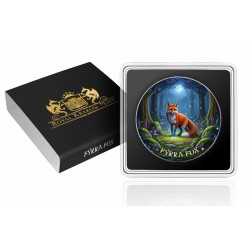 FYRRA FOX - FOREST TOTEMS 1 OZ 1 DOLLAR UNITED STATES OF AMERICA SILVER COIN 2025