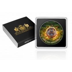 HEDRAEN HEDGEHOG - FOREST TOTEMS 1 OZ 1 DOLLAR UNITED STATES OF AMERICA SILVER COIN 2025