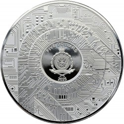 NEUROLINK 3 OZ 20 DOLARÓW SREBRNA MONETA NIUE 2025