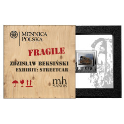 TRAMWAJ ZDZISŁAW BEKSIŃSKI 1 OZ 1000 FRANCS SREBRNA MONETA KAMERUN 2024