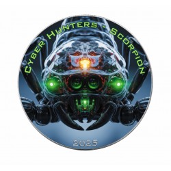 SKORPION - CYBER ŁOWCY - 1 OZ 1 DOLAR STANY ZJEDNOCZONE AMERYKI SREBRNA MONETA 2025