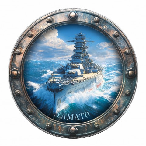 YAMATO - SŁYNNE STATKI 1 OZ 1 DOLAR STANY ZJEDNOCZONE AMERYKI SREBRNA MONETA 2025