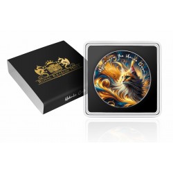MYRANOVA THE MAINE COON - NEBULA CATS 1 OZ 1 DOLLAR SILVER COIN USA 2025