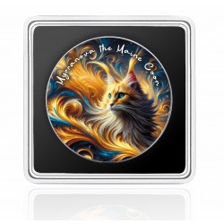 MYRANOVA THE MAINE COON - NEBULA CATS 1 OZ 1 DOLLAR SILVER COIN USA 2025