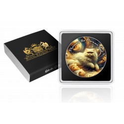 PHERAXIS THE PERSIAN CAT - NEBULA CATS 1 OZ 1 DOLLAR SILVER COIN USA 2025