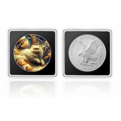 PHERAXIS THE PERSIAN CAT - NEBULA CATS 1 OZ 1 DOLLAR SILVER COIN USA 2025