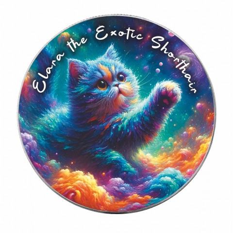 ELARA THE EXOTIC SHORTHAIR - NEBULA CATS 1 OZ 1 DOLLAR SILVER COIN USA 2025