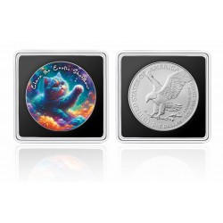 ELARA THE EXOTIC SHORTHAIR - NEBULA CATS 1 OZ 1 DOLLAR SILVER COIN USA 2025