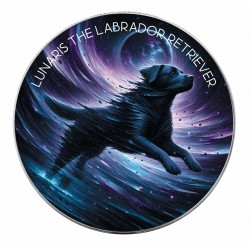 LUNARIS THE LABRADOR RETRIEVER - NEBULA DOGS 1 OZ 1 DOLLAR SILVER COIN USA 2025