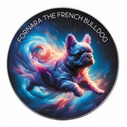 FORNARA THE FRENCH BULLDOG - NEBULA DOGS 1 OZ 1 DOLLAR SILVER COIN USA 2025