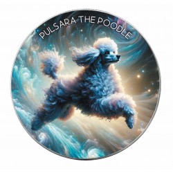 PULSARA THE POODLE - NEBULA DOGS 1 OZ 1 DOLLAR SILVER COIN USA 2025