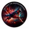 GALADRIX THE GERMAN SHEPHERD - NEBULA DOGS 1 OZ 1 DOLLAR SILVER COIN USA 2025