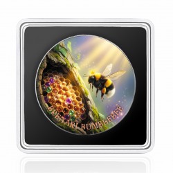 BRENARI BUMBLEBEE - PSZCZOŁA -FOREST TOTEMS II 1 OZ 1 DOLLAR UNITED STATES OF AMERICA SILVER COIN 2025