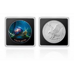 LIORA LEVERET- ZAJĄC - LEŚNE TOTEMY II 1 OZ 1 DOLLAR UNITED STATES OF AMERICA SILVER COIN 2025