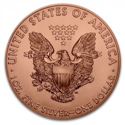 2019 1oz American Silver Eagle Nice Trump Colorized