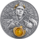 APOLLO DIVINE FACES OF THE SUN 3 OZ 5 DOLLARS SILVER COIN NIUE 2025