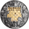 KING'S GAMBIT CHESS BATTLE 3 OZ 7 DOLLARS SILVER COIN NIUE 2025