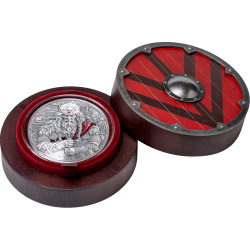 KING CNUT THE GREAT THE WAY TO VALHALLA 2 OZ 2000 FRANCS SILVER COIN CAMEROON 2025
