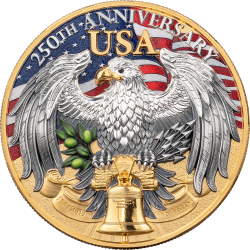 UNITED WE STAND - 250 YEARS OF U.S. INDEPENDENCE 2 OZ 5 DOLLARS SILVER COIN NIUE 2026