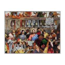 THE WEDDING AT CANA- PAOLO VERONESE'S - 2.5 OZ 999 Ag, 750 g 999 Zn, 120 g 999 Cu 10000 FR REPUBLIC OF CHAD 2024