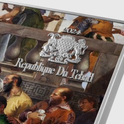 WESELE W KANIE GALILEJSKIEJ - PAOLO VERONESE 2,5 OZ 999 Ag, 750 g 999 Zn, 120 g 999 Cu 10000 FR REPUBLIKA CZADU 2024