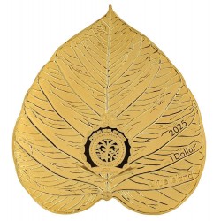 NEFERTITI - NEFRETETE - LIŚCIE NILU LEAVES OF THE NILE - 1 OZ 1 DOLLAR SILVER COIN NIUE 2025