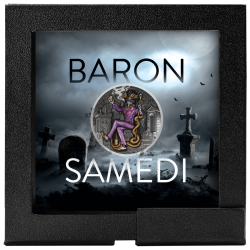 BARON SAMEDI 2 OZ 2000 FRANCS SREBRNA MONETA KAMERUN 2025